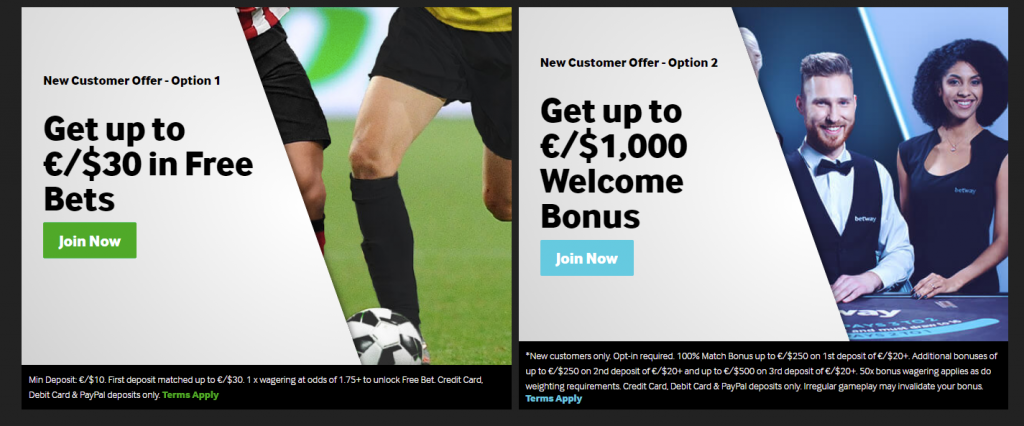 betway bonus