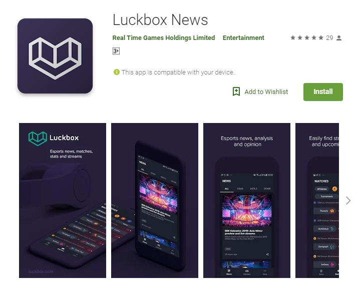 Luckbox Mobile App